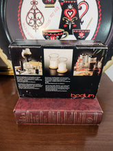 Bodum Coffee Glass Set Vintage Red Handle