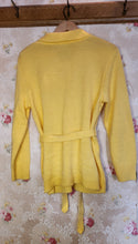 Yellow 1970s belted cardigan Top size medium