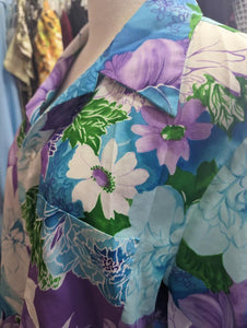 1970s Iconic Hawaiian Maxi Dress And Matching Button Up Shirt