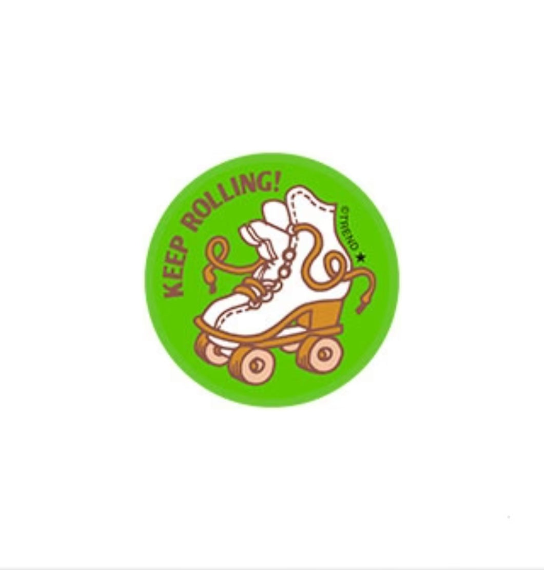 Keep Rolling!, Leather scent Retro Scratch 'n Sniff Stinky Stickers®