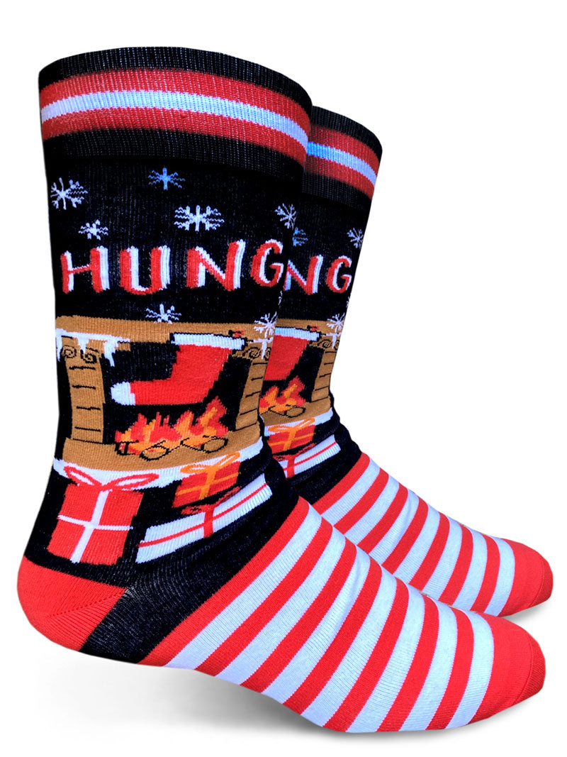 Men's Crew Socks Hung Christmas Socks
