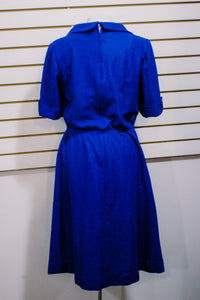 1970s Blue Day Dress