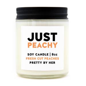 Pretty by her Candle Just Peachy