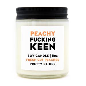 Pretty by her Candle Peachy Fucking Keen