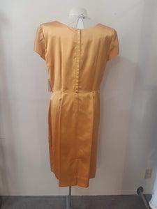 Burnished Gold 1950s wiggle dress